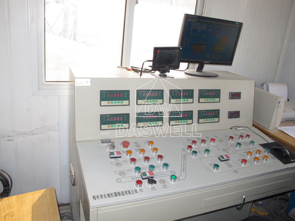 control system of concrete plant
