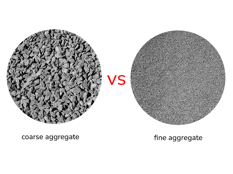 difference of fine aggregate and corase aggregate